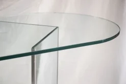 Pamono Vintage Glass Table attributed to Fontana Arte, 1973><noscript><img width=