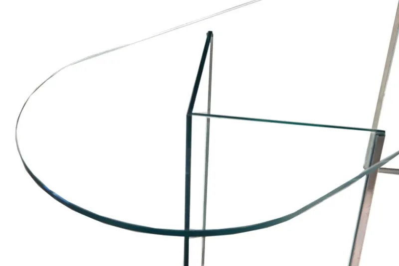 Pamono Vintage Glass Table attributed to Fontana Arte, 1973> Console Tables