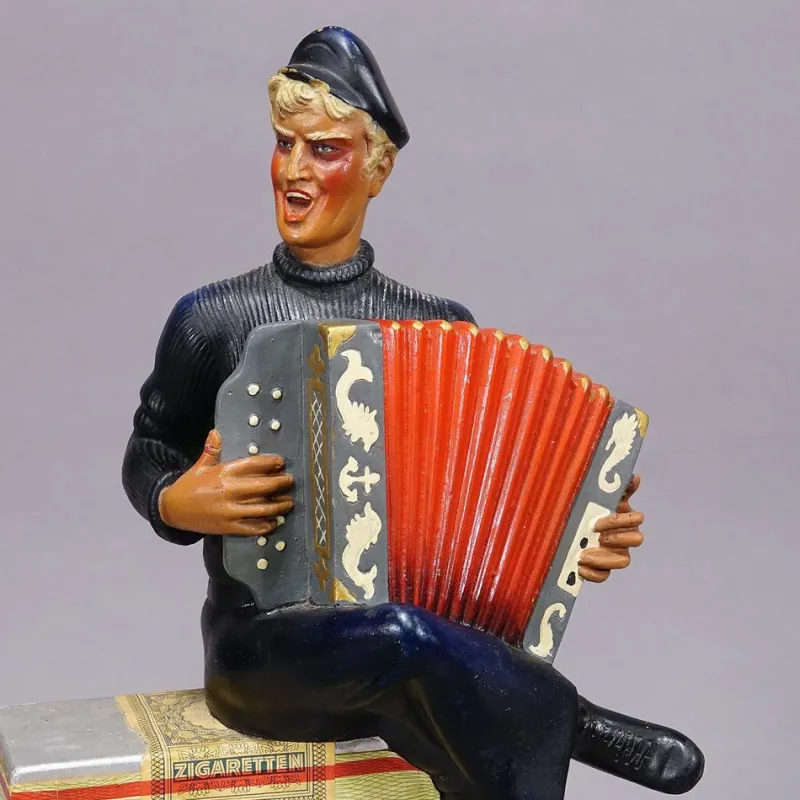 New Pamono Vintage Gold Dollar Cigarettes Advertising Sculptur,e 1950s