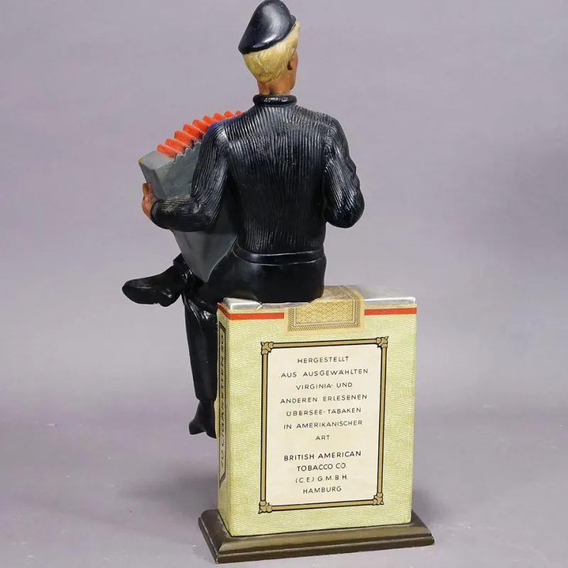 New Pamono Vintage Gold Dollar Cigarettes Advertising Sculptur,e 1950s
