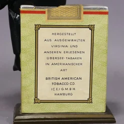 New Pamono Vintage Gold Dollar Cigarettes Advertising Sculptur,e 1950s