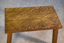 Pamono Vintage Gouged Side Table in Oak, 1960s