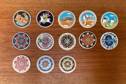 Online Pamono Vintage Greek Ceramic Handmade Coaster from Lito Niarchos, Set of 13