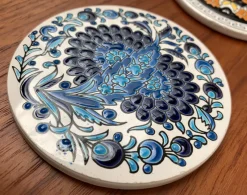 Online Pamono Vintage Greek Ceramic Handmade Coaster from Lito Niarchos, Set of 13