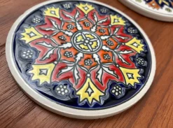 Online Pamono Vintage Greek Ceramic Handmade Coaster from Lito Niarchos, Set of 13