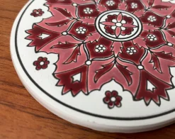 Online Pamono Vintage Greek Ceramic Handmade Coaster from Lito Niarchos, Set of 13