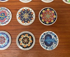 Online Pamono Vintage Greek Ceramic Handmade Coaster from Lito Niarchos, Set of 13