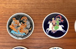 Online Pamono Vintage Greek Ceramic Handmade Coaster from Lito Niarchos, Set of 13