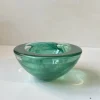 Pamono Vintage Green Atoll Art Glass Bowl by Anna Ehrner for Kosta Boda, 1980s