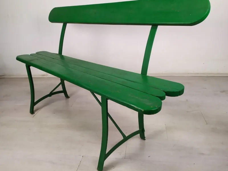 Pamono Vintage Green Garden Bench> Garden Seating