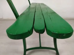 Pamono Vintage Green Garden Bench><noscript><img width=