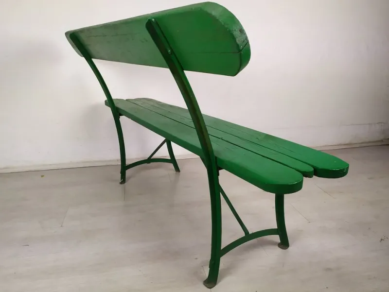 Pamono Vintage Green Garden Bench> Garden Seating