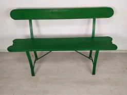 Pamono Vintage Green Garden Bench><noscript><img width=