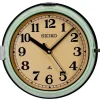 Pamono Vintage Green Ships Wall Clock from Seiko, 1970s> Clocks