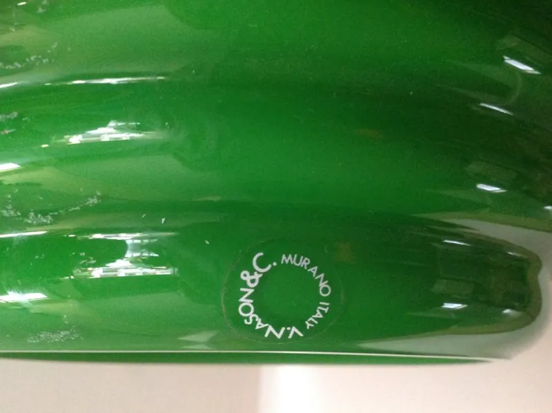 New Pamono Vintage Green Vase, 1970s