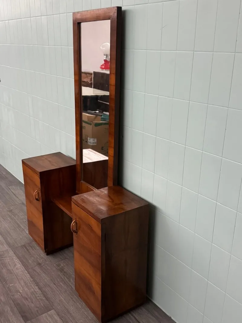 Pamono Vintage Hallway Furniture with Mirror, 1930s> Dressing Tables