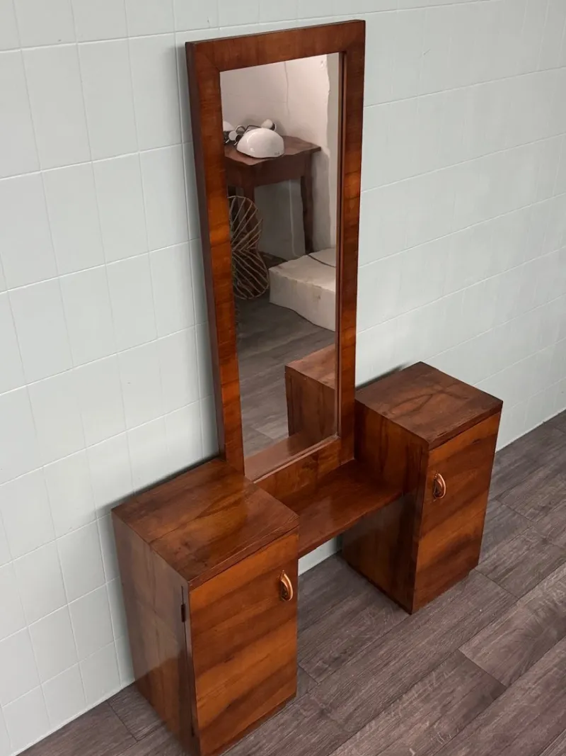 Pamono Vintage Hallway Furniture with Mirror, 1930s> Dressing Tables