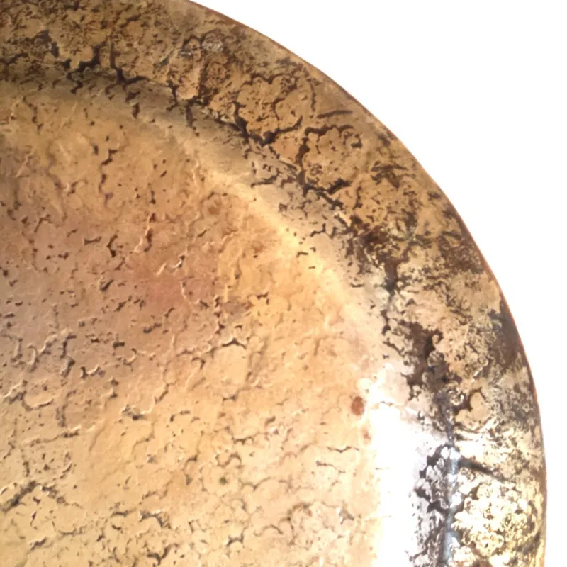 Pamono Vintage Hand Crafted Moorish Round Copper Tray> Trays
