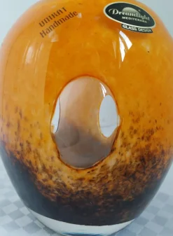 Discount Pamono Vintage Hand-Blown Art Glass Vase or Lantern from Dreamlight Mediterana, 1980s