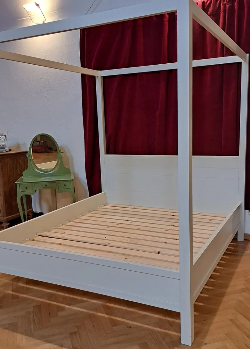 Clearance Pamono Vintage Handcrafted Canopy Bed, 2010s