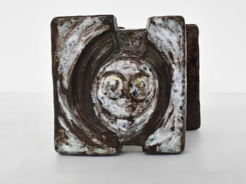 Pamono Vintage Handles with Stylized Owl, 1970, Set of 2> Architectural Elements