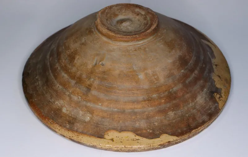 Pamono Vintage Handmade Clay Bowl or Plate, 1930s
