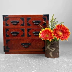 Pamono Vintage Haribako Chest, Japan, 1980s><noscript><img width=