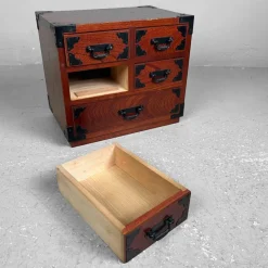 Pamono Vintage Haribako Chest, Japan, 1980s><noscript><img width=