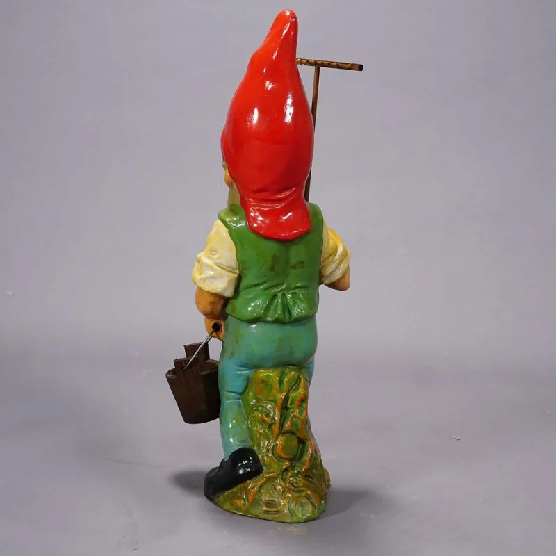 New Pamono Vintage Heissner Terracotta Garden Gnome, Germany, 1950s