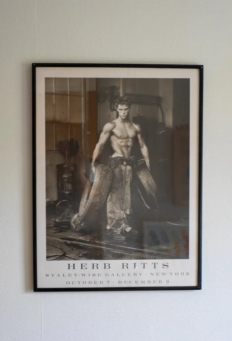 New Pamono Vintage Herb Ritts Poster, 1984