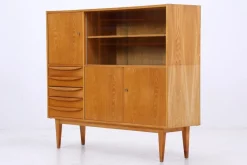 Pamono Vintage Highboard in Ash, 1960s><noscript><img width=