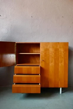 Pamono Vintage Highboard inn Wood, 1950s><noscript><img width=