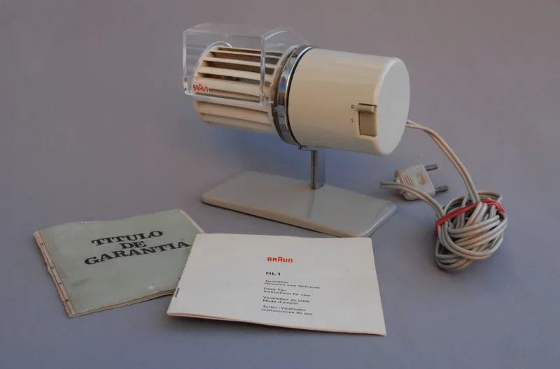 Pamono Vintage HL1 Multiwind 125V Fan by Reinhold Weiss for Braun AG, 1970s> Electronics