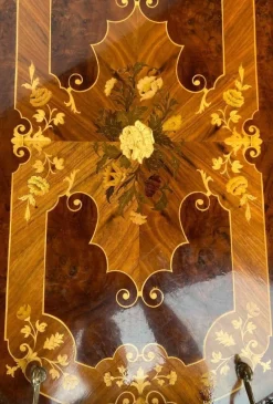 Pamono Vintage Hollywood Regency Italian Folding‑leaf Bar Cart in Wood & Brass, 1960s><noscript><img width=