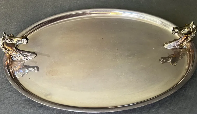 Discount Pamono Vintage Horse Head Tray from Hermès, 1970s