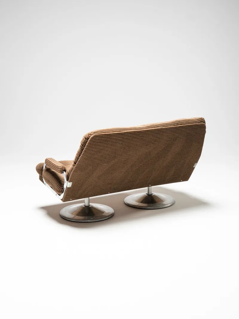 Pamono Vintage Hungarian Space Age Sofa and Chairs, 1950s, Set of 3> Living Room Sets