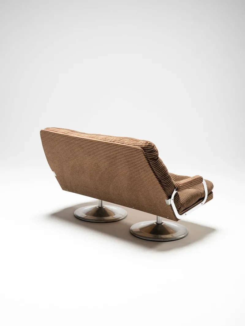 Pamono Vintage Hungarian Space Age Sofa and Chairs, 1950s, Set of 3> Living Room Sets