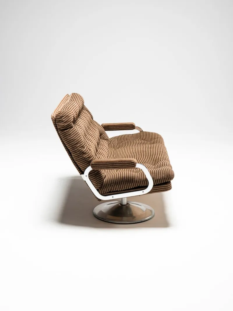 Pamono Vintage Hungarian Space Age Sofa and Chairs, 1950s, Set of 3> Living Room Sets