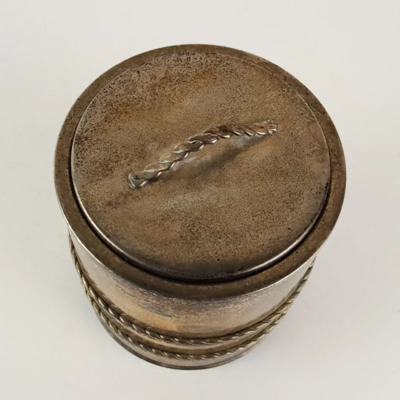 Pamono Vintage Ice Bucket, Mazzucconi, Florence in Metal, Italy, 1970s> Ice Buckets & Wine Coolers