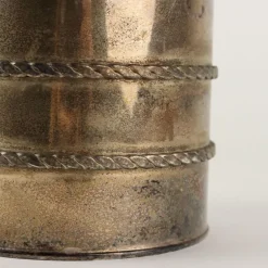 Pamono Vintage Ice Bucket, Mazzucconi, Florence in Metal, Italy, 1970s><noscript><img width=