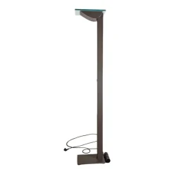 Pamono Vintage ID-S Floor Lamp in Glass by Ettore Sottsass for Staff