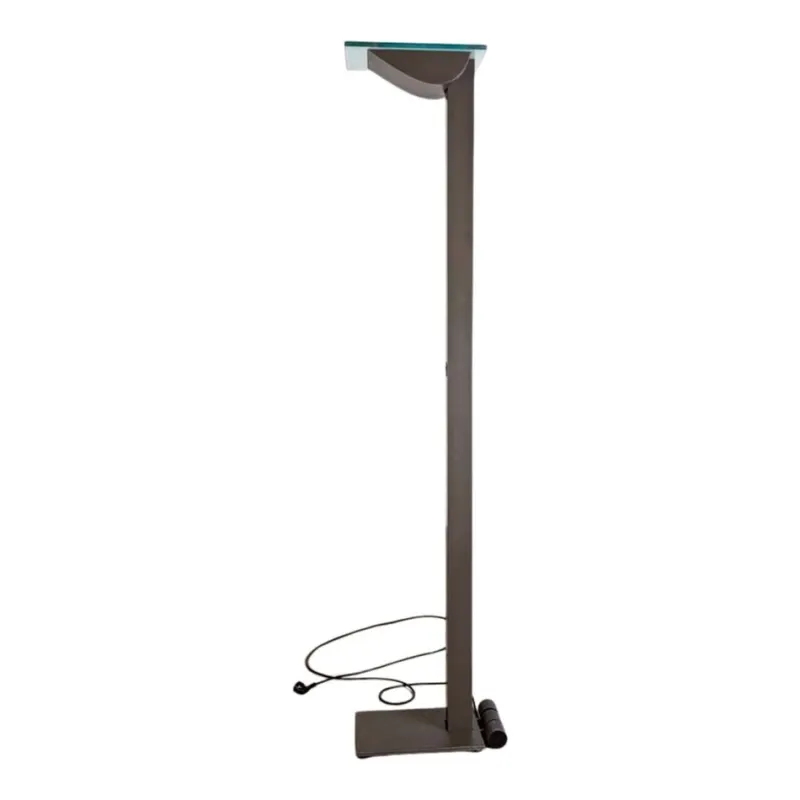 Pamono Vintage ID-S Floor Lamp in Glass by Ettore Sottsass for Staff