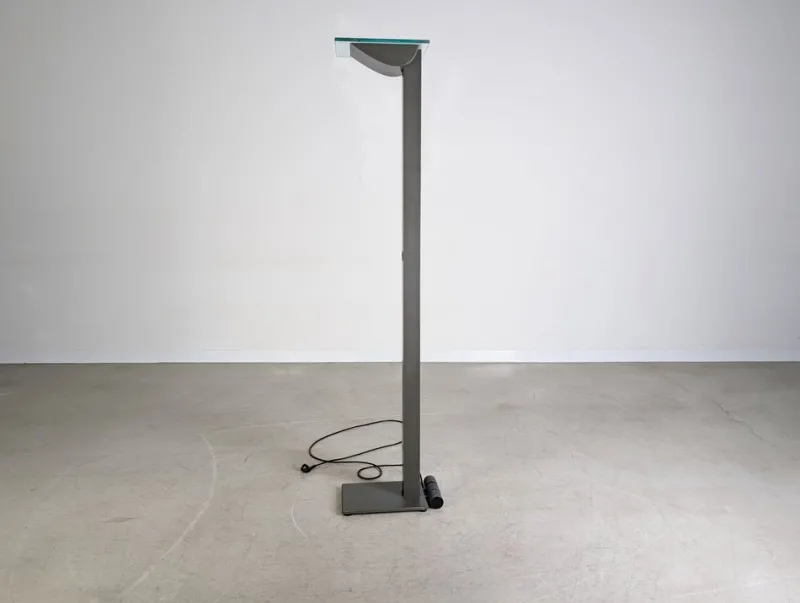 Pamono Vintage ID-S Floor Lamp in Glass by Ettore Sottsass for Staff
