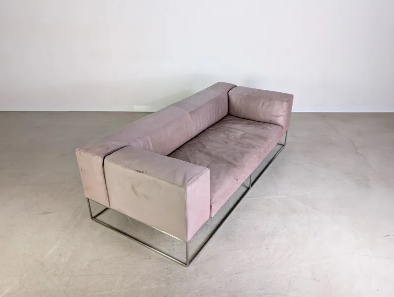 Best Pamono Vintage Ile Cube Sofa in Leather from Living Divani
