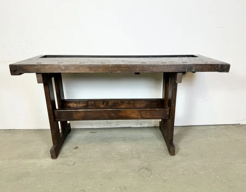 Clearance Pamono Vintage Industrial Carpenters Workbench, 1950s