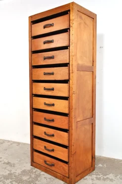 Online Pamono Vintage Industrial Chest of Drawers in Beech, 1930s