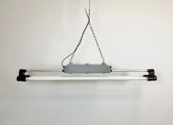 Pamono Vintage Industrial Fluorescent Light, 1970s> Ceiling Lights