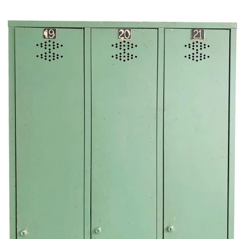 Pamono Vintage Industrial French Green Locker> Cabinets & Wardrobes