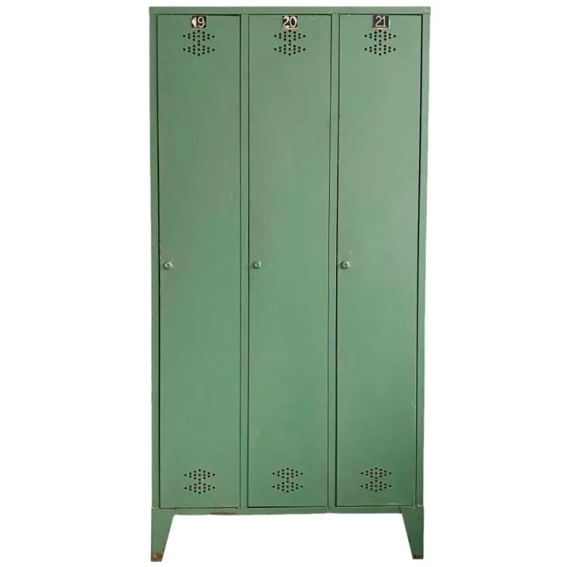 Pamono Vintage Industrial French Green Locker> Cabinets & Wardrobes
