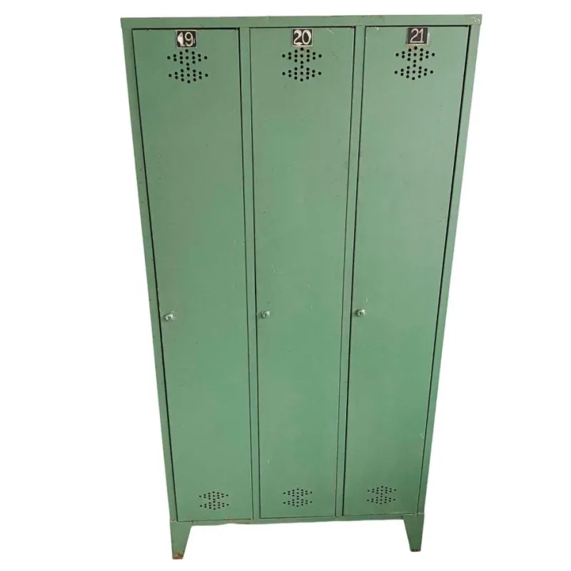 Pamono Vintage Industrial French Green Locker> Cabinets & Wardrobes